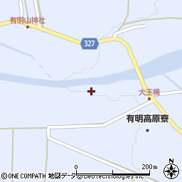 長野県安曇野市穂高有明宮城周辺の地図