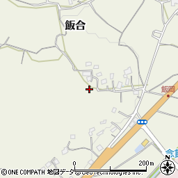 茨城県笠間市飯合周辺の地図