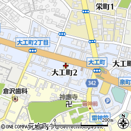マクドナルド５０号水戸大工町店周辺の地図