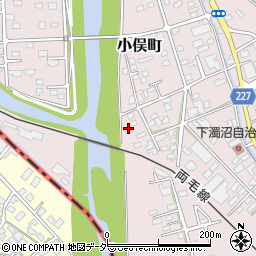 栃木県足利市小俣町868周辺の地図