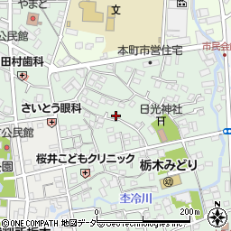 栃木県栃木市本町17周辺の地図