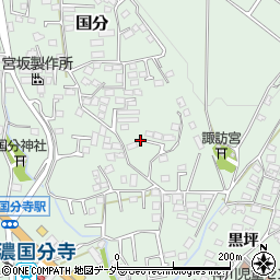 長野県上田市国分698-8周辺の地図