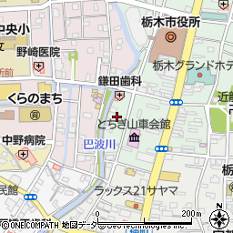 栃木県栃木市万町2周辺の地図