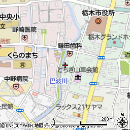 栃木県栃木市万町2-16周辺の地図
