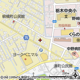 栃木県栃木市祝町11周辺の地図
