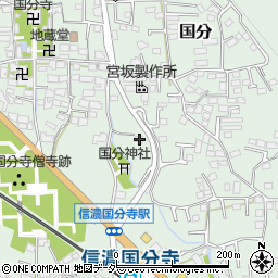 長野県上田市国分664周辺の地図