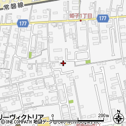 茨城県水戸市姫子周辺の地図