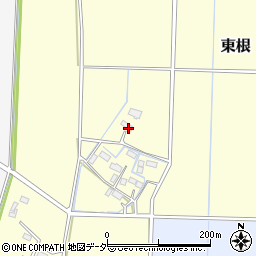 栃木県下野市東根周辺の地図