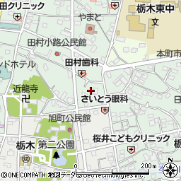 栃木県栃木市万町25周辺の地図