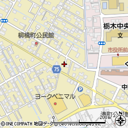 栃木県栃木市祝町11-14周辺の地図