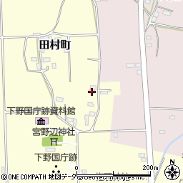 栃木県栃木市田村町335周辺の地図