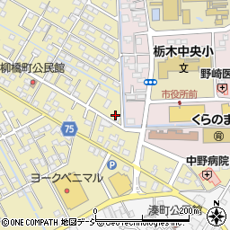 栃木県栃木市祝町12-2周辺の地図