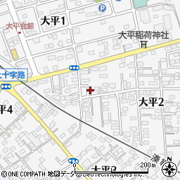 茨城県ひたちなか市大平周辺の地図