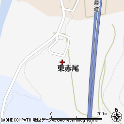富山県南砺市東赤尾252周辺の地図