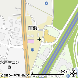 茨城県ひたちなか市前浜周辺の地図