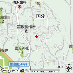 長野県上田市国分653周辺の地図