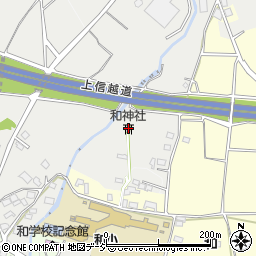 和神社周辺の地図