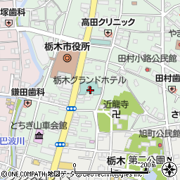 栃木グランドホテル周辺の地図