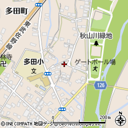 栃木県佐野市多田町1547-15周辺の地図
