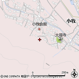 長野県上田市小牧周辺の地図