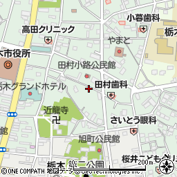 栃木県栃木市万町21-9周辺の地図