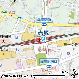 赤塚駅周辺の地図
