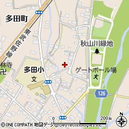 栃木県佐野市多田町1547-9周辺の地図