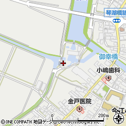 串川第一排水機場周辺の地図