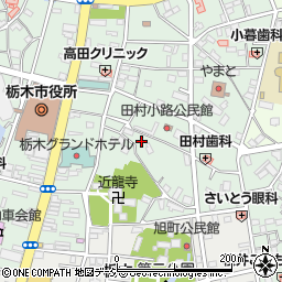 栃木県栃木市万町21周辺の地図