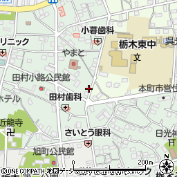 栃木県栃木市万町27-17周辺の地図