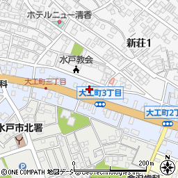 茨城新聞　高野新聞店周辺の地図