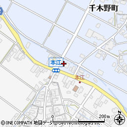 石川県小松市千木野町と92周辺の地図