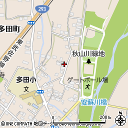 栃木県佐野市多田町1547-27周辺の地図