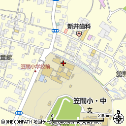 笠間市立笠間小学校周辺の地図