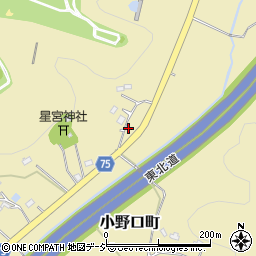 栃木県栃木市小野口町642周辺の地図