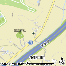 栃木県栃木市小野口町707周辺の地図