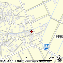 石川県小松市日末町（ヲ）周辺の地図