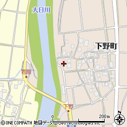石川県白山市下野町イ周辺の地図
