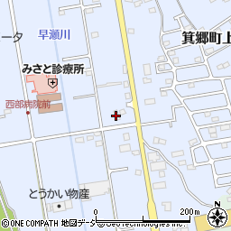北関東秩父コンクリート株式会社　箕郷工場周辺の地図