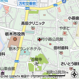 栃木県栃木市万町20-25周辺の地図
