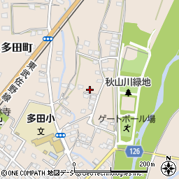 栃木県佐野市多田町1547-21周辺の地図