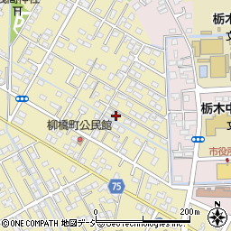 栃木県栃木市祝町12-19周辺の地図