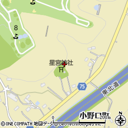 栃木県栃木市小野口町722周辺の地図