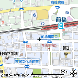 トヨタレンタリース群馬前橋駅南口店周辺の地図