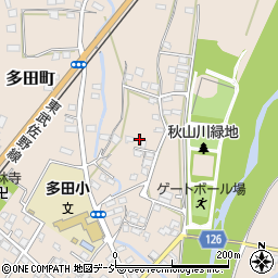 栃木県佐野市多田町1547-25周辺の地図