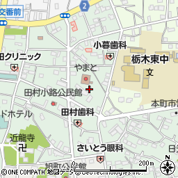 栃木県栃木市万町27-16周辺の地図