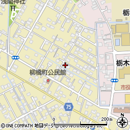 栃木県栃木市祝町12-18周辺の地図