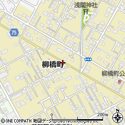 栃木県栃木市柳橋町周辺の地図