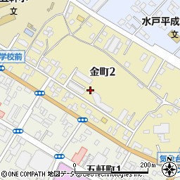 茨城県水戸市金町2丁目3周辺の地図