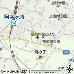 茨城県ひたちなか市阿字ケ浦町174-1周辺の地図